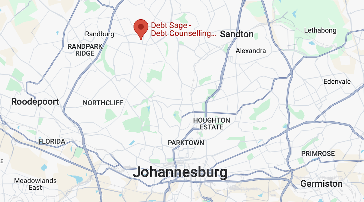 Debt Sage's location in Johannesburg